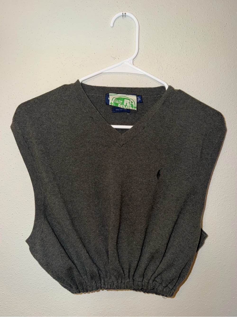 Polo Ralph Lauren Gray Cropped Sweater